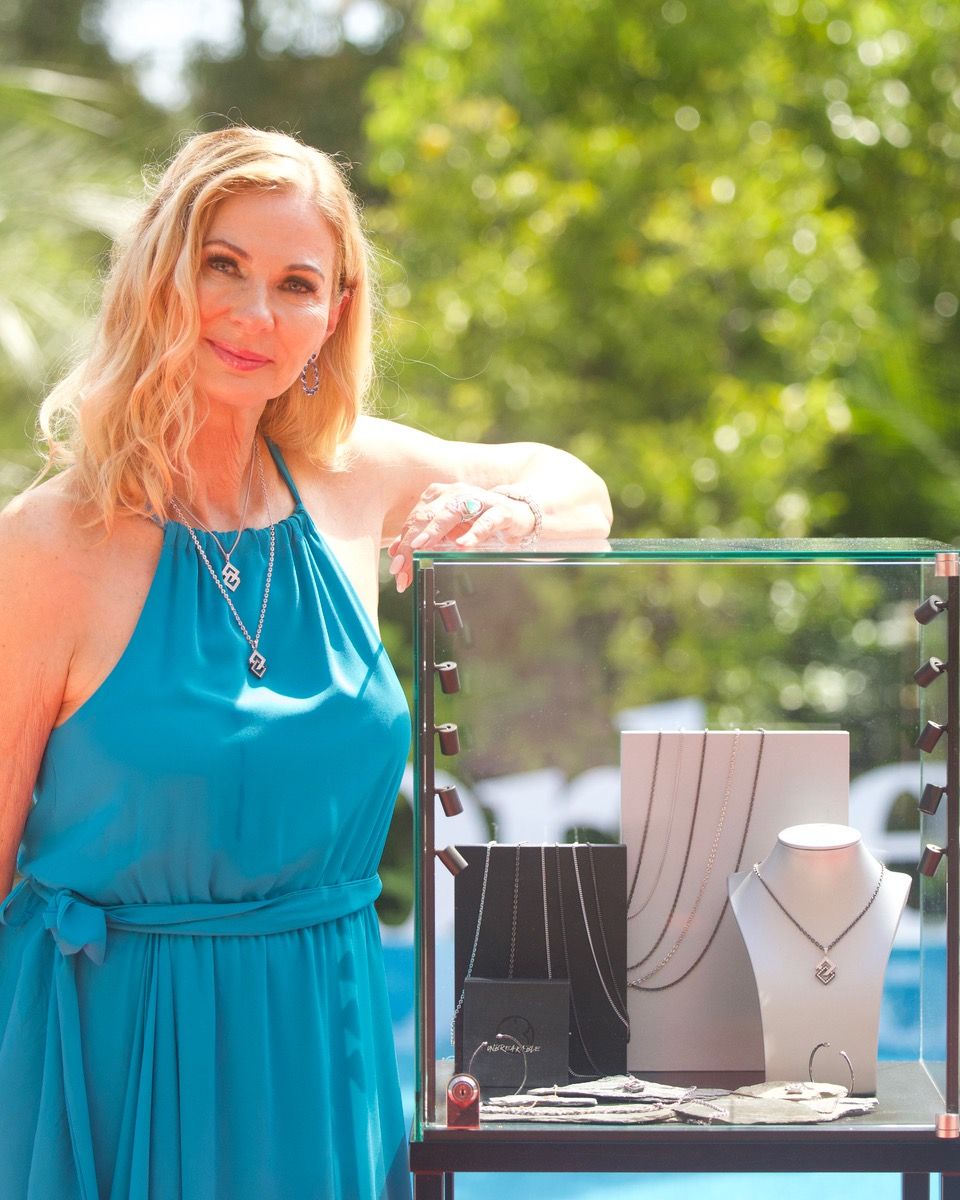 Elke Berr with Unbreakable showcase at the Unbreakable launch © 2025 Elke Berr Joaillerie. All rights reserved.jpeg